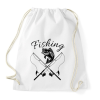 PRINTFASHION Fishing  - Sportzsák, Tornazsák - Fehér