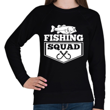 PRINTFASHION Fishing squad - Női pulóver - Fekete női pulóver, kardigán