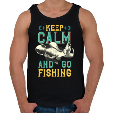 PRINTFASHION Fishingman02 - Férfi atléta - Fekete