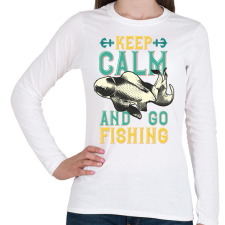 PRINTFASHION Fishingman02 - Női hosszú ujjú póló - Fehér női póló