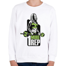 PRINTFASHION Fitness_lány - Gyerek pulóver - Fehér