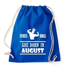 PRINTFASHION Fitnessz királyok augusztusban születtek - Sportzsák, Tornazsák - Bright royal tornazsák