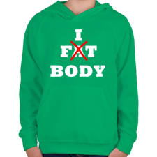 PRINTFASHION Fitt alkat - Gyerek kapucnis pulóver - Zöld gyerek pulóver, kardigán