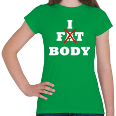 PRINTFASHION Fitt alkat - Női póló - Zöld