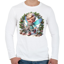 PRINTFASHION Fiútündér - Férfi hosszú ujjú póló - Fehér férfi póló