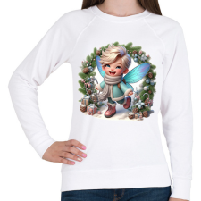 PRINTFASHION Fiútündér - Női pulóver - Fehér női pulóver, kardigán