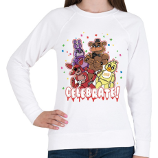 PRINTFASHION Five Night At Freddy  - Női pulóver - Fehér