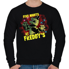 PRINTFASHION Five night at freddys - Férfi pulóver - Fekete férfi pulóver, kardigán