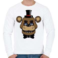 PRINTFASHION Five nights at Freddy's - fnaf - Férfi pulóver - Fehér