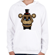 PRINTFASHION Five nights at Freddy's - fnaf - Gyerek kapucnis pulóver - Fehér