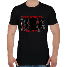PRINTFASHION FIVE NIGHTS AT FREDDYS - Férfi póló - Fekete