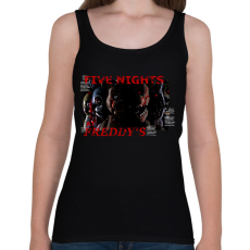 PRINTFASHION FIVE NIGHTS AT FREDDYS - Női atléta - Fekete