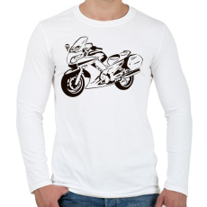 PRINTFASHION fjr - Férfi hosszú ujjú póló - Fehér