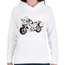 PRINTFASHION fjr - Női kapucnis pulóver - Fehér női pulóver, kardigán