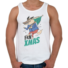 PRINTFASHION Fkn Christmas - kbsztt Karácsony - Férfi atléta - Fehér