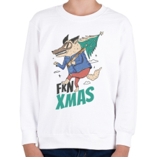 PRINTFASHION Fkn Christmas - kbsztt Karácsony - Gyerek pulóver - Fehér gyerek pulóver, kardigán