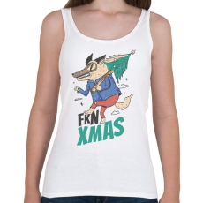 PRINTFASHION Fkn Christmas - kbsztt Karácsony - Női atléta - Fehér