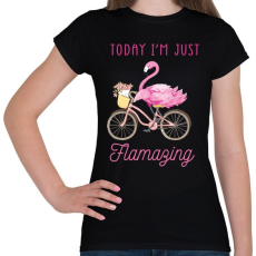 PRINTFASHION Flamazing - Női póló - Fekete