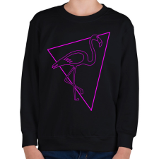 PRINTFASHION Flamingo  - Gyerek pulóver - Fekete gyerek pulóver, kardigán