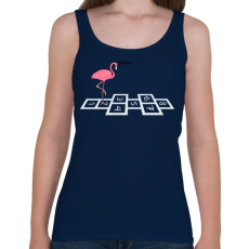 PRINTFASHION Flamingo @#& - Női atléta - Sötétkék