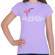 PRINTFASHION Flamingo @#& - Női póló - Viola