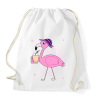 PRINTFASHION Flamingo  - Sportzsák, Tornazsák - Fehér