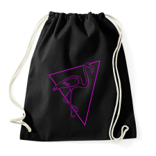 PRINTFASHION Flamingo - Sportzsák, Tornazsák - Fekete tornazsák