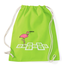 PRINTFASHION Flamingo @#& - Sportzsák, Tornazsák - Limezöld tornazsák