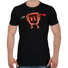 PRINTFASHION Flash - Férfi póló - Fekete férfi póló
