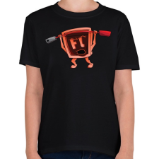 PRINTFASHION Flash - Gyerek póló - Fekete gyerek póló