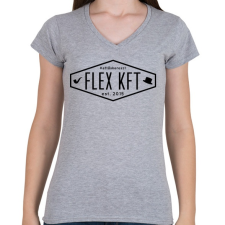PRINTFASHION FlexKft est. 2015 - Női V-nyakú póló - Sport szürke női póló