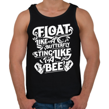 PRINTFASHION Float like a butterfly - Férfi atléta - Fekete atléta, trikó