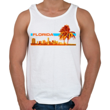 PRINTFASHION Florida - Férfi atléta - Fehér atléta, trikó
