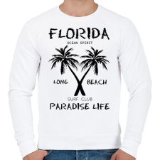 PRINTFASHION Florida  - Férfi pulóver - Fehér férfi pulóver, kardigán