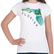 PRINTFASHION Florida - Női póló - Fehér női póló