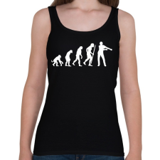 PRINTFASHION Floss dance evolúció - Női atléta - Fekete női trikó