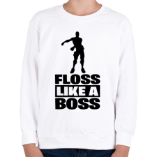 PRINTFASHION Floss Like A Boss - Gyerek pulóver - Fehér gyerek pulóver, kardigán