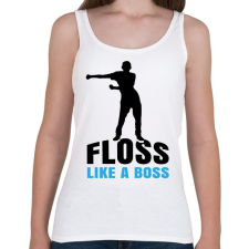 PRINTFASHION Floss like a boss - táncos - Női atléta - Fehér női trikó