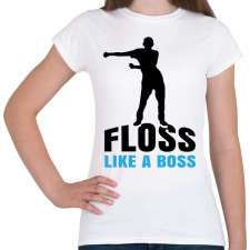 PRINTFASHION Floss like a boss - táncos - Női póló - Fehér női póló