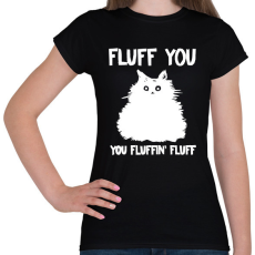 PRINTFASHION Fluffin fluff - Női póló - Fekete