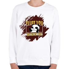 PRINTFASHION fluffinfluffpanda - Gyerek pulóver - Fehér gyerek pulóver, kardigán