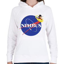 PRINTFASHION Flyin Nimbus - Női kapucnis pulóver - Fehér női pulóver, kardigán