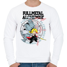 PRINTFASHION FMA Brotherhood - Férfi pulóver - Fehér férfi pulóver, kardigán