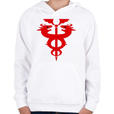 PRINTFASHION FMA logo - Gyerek kapucnis pulóver - Fehér gyerek pulóver, kardigán