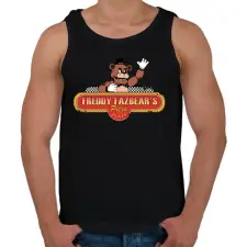 PRINTFASHION fnaf logó (kopott) - Férfi atléta - Fekete atléta, trikó