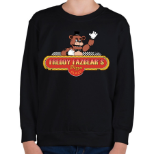 PRINTFASHION fnaf logó (kopott) - Gyerek pulóver - Fekete gyerek pulóver, kardigán