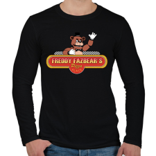PRINTFASHION fnaf logó (sima) - Férfi hosszú ujjú póló - Fekete férfi póló