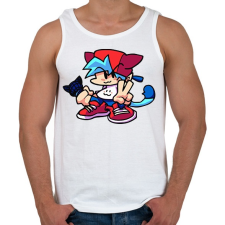 PRINTFASHION FNF - Férfi atléta - Fehér atléta, trikó