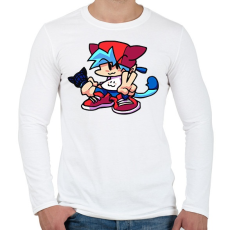 PRINTFASHION FNF - Férfi hosszú ujjú póló - Fehér