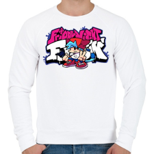 PRINTFASHION FNF - Férfi pulóver - Fehér férfi pulóver, kardigán